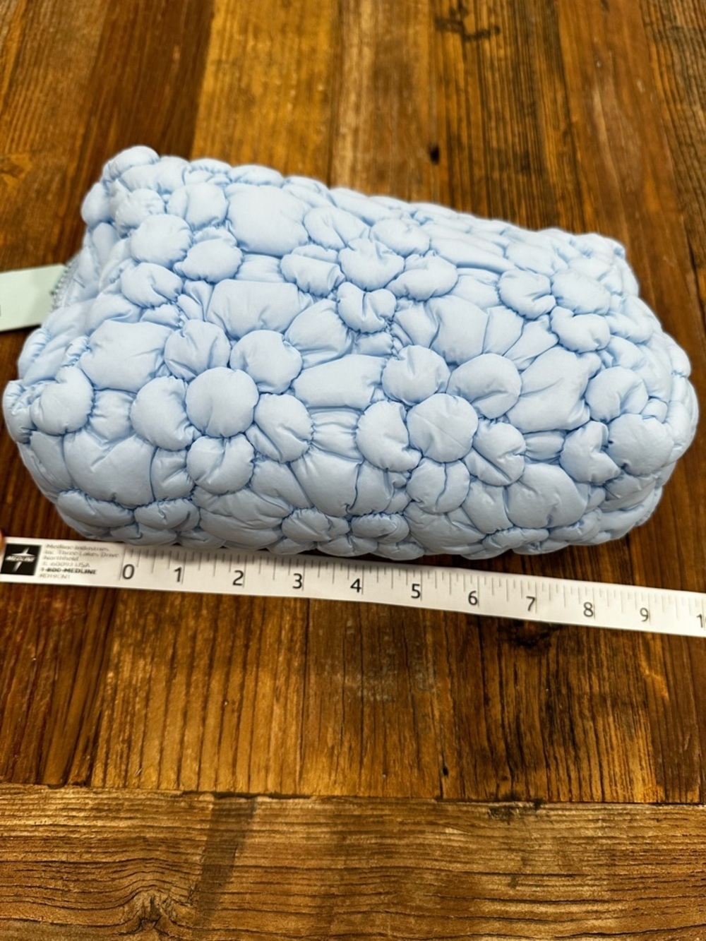 Light Blue Quilted Pouch - Picture 4 of 6